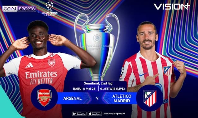 Jadwal Semifinal Leg 2 Liga Champions: Arsenal vs Atletico Madrid, Penentuan Tiket Final! Jadwal Semifinal Leg 2 Liga Champions: Arsenal vs Atletico Madrid, Penentuan Tiket Final!