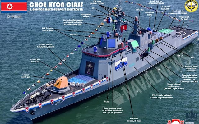5 Keunggulan Kapal Perusak Korut Choe Hyon, Salah Satu Jadi Raja Perairan Biru 5 Keunggulan Kapal Perusak Korut Choe Hyon, Salah Satu Jadi Raja Perairan Biru