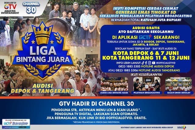 Audisi Perdana di Bogor Sukses! 16 Sekolah Melaju di Liga Bintang Juara, Depok & Tangerang Siap-Siap Ya! Audisi Perdana di Bogor Sukses! 16 Sekolah Melaju di Liga Bintang Juara, Depok & Tangerang Siap-Siap Ya!