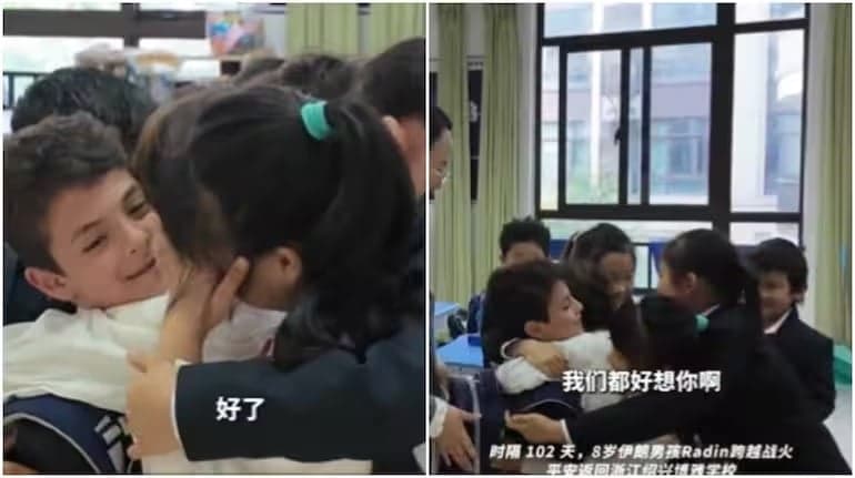 Bocah Iran Kembali ke Sekolah Usai 42 Hari Hilang Kontak karena Perang, Disambut Pelukan Haru Teman-temannya Bocah Iran Kembali ke Sekolah Usai 42 Hari Hilang Kontak karena Perang, Disambut Pelukan Haru Teman-temannya