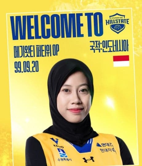 Megawati Hangestri Resmi Gabung Hyundai Hillstate untuk Liga Voli Korea Selatan 2026-2027 Megawati Hangestri Resmi Gabung Hyundai Hillstate untuk Liga Voli Korea Selatan 2026-2027