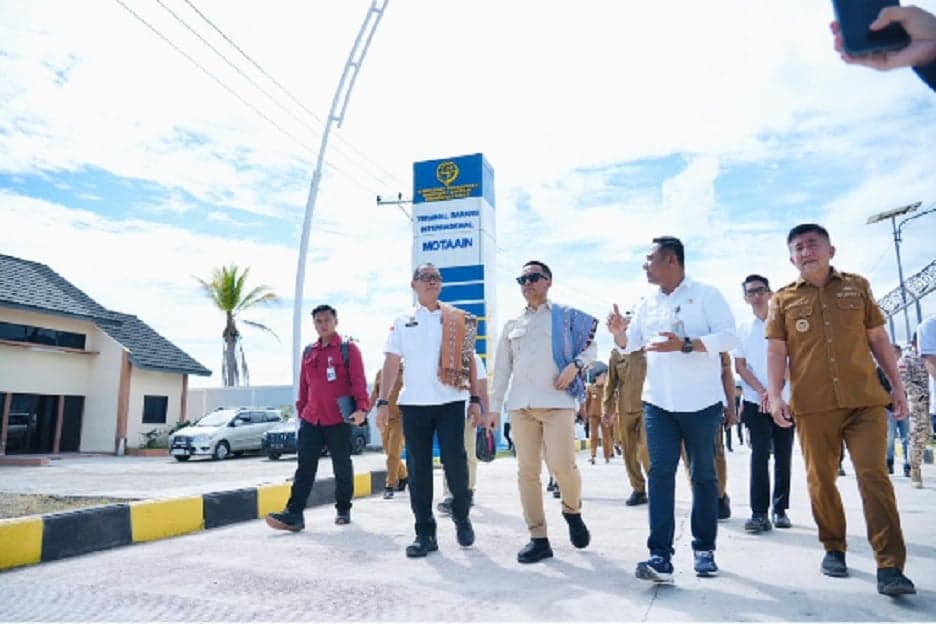 BNPP RI Cek Operasional Terminal Barang Internasional di PLBN Motaain BNPP RI Cek Operasional Terminal Barang Internasional di PLBN Motaain