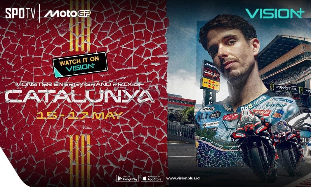 Live Streaming MotoGP Catalunya 2026 di VISION+, Berikut Jadwal Lengkapnya Live Streaming MotoGP Catalunya 2026 di VISION+, Berikut Jadwal Lengkapnya