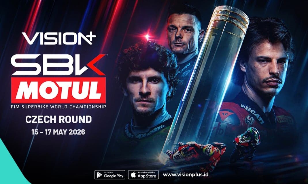 Jadwal WorldSBK 2026 Seri Ceko, Duel Panas Para Rider Dunia Tayang Live di VISION+ Jadwal WorldSBK 2026 Seri Ceko, Duel Panas Para Rider Dunia Tayang Live di VISION+