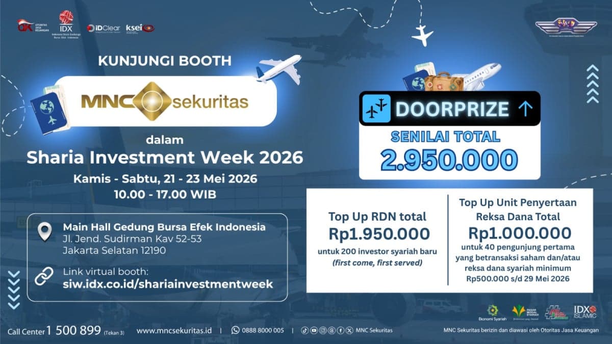 Ambil Peluang Investasi Syariah di Booth MNC Sekuritas dalam Sharia Investment Week 2026 Ambil Peluang Investasi Syariah di Booth MNC Sekuritas dalam Sharia Investment Week 2026