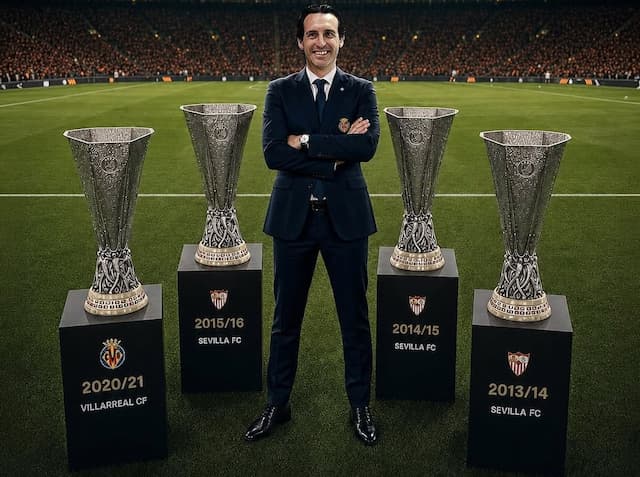 Aston Villa Juara Liga Europa, Unai Emery Borong 5 Trofi Eropa Sejajar Ancelotti dan Mourinho Aston Villa Juara Liga Europa, Unai Emery Borong 5 Trofi Eropa Sejajar Ancelotti dan Mourinho