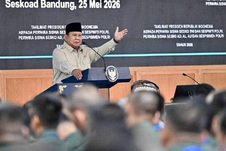Bersejarah, Prabowo Jadi Presiden Pertama Beri Arahan ke Perwira TNI-Polri di Seskoad Bersejarah, Prabowo Jadi Presiden Pertama Beri Arahan ke Perwira TNI-Polri di Seskoad