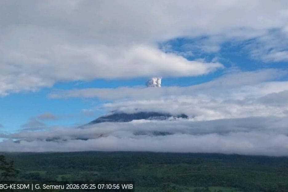 Gunung Semeru Erupsi Setinggi 1.000 Meter, Waspada Awan Panas Guguran Gunung Semeru Erupsi Setinggi 1.000 Meter, Waspada Awan Panas Guguran