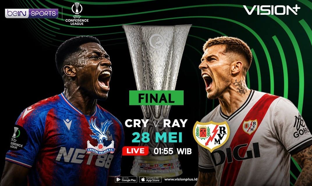 Crystal Palace vs Rayo Vallecano di FINAL, Nonton Streaming Lewat VISION+ Crystal Palace vs Rayo Vallecano di FINAL, Nonton Streaming Lewat VISION+