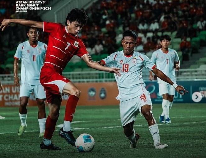 Start Mulus, Indonesia Sikat Myanmar 3-0 di Laga Perdana Piala AFF U-19 2026 Start Mulus, Indonesia Sikat Myanmar 3-0 di Laga Perdana Piala AFF U-19 2026