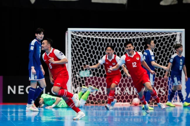 Piala Asia Futsal 2026: Samuel Eko Impresif, Timnas Futsal Indonesia Ungguli Jepang di Babak Pertama Piala Asia Futsal 2026: Samuel Eko Impresif, Timnas Futsal Indonesia Ungguli Jepang di Babak Pertama