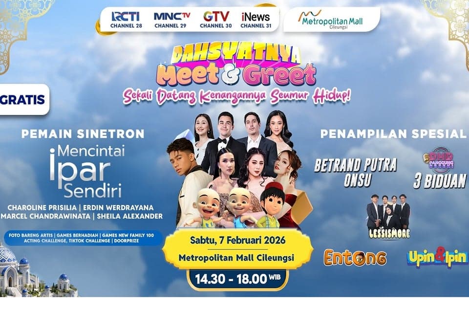 Bertabur Bintang! Pemain Sinetron Mencintai Ipar Sendiri Hadir di Dahsyat Meet & Greet Cileungsi Bertabur Bintang! Pemain Sinetron Mencintai Ipar Sendiri Hadir di Dahsyat Meet & Greet Cileungsi