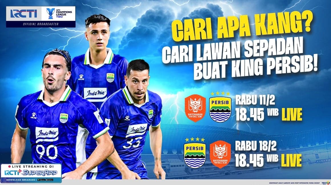 Duel Sengit Wakil Asia Tenggara di AFC Champions League Two: Persib Bandung vs Ratchaburi FC Duel Sengit Wakil Asia Tenggara di AFC Champions League Two: Persib Bandung vs Ratchaburi FC