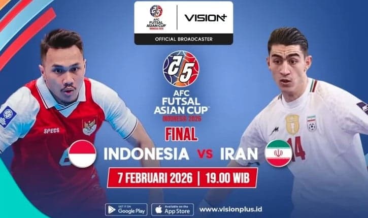 Link Live Streaming Indonesia vs Iran di Final Piala Asia Futsal 2026 Malam Ini Link Live Streaming Indonesia vs Iran di Final Piala Asia Futsal 2026 Malam Ini