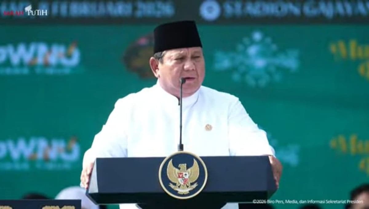 Prabowo Hadiri Mujahadah Kubro Satu Abad NU di Malang Prabowo Hadiri Mujahadah Kubro Satu Abad NU di Malang