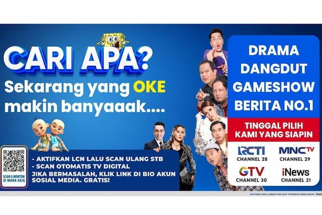 Cari Apa? Sekarang yang OKE Makin BanyakMNC Group Hadirkan Ragam Hiburan dan Informasi untuk Keluarga Indonesia Cari Apa? Sekarang yang OKE Makin BanyakMNC Group Hadirkan Ragam Hiburan dan Informasi untuk Keluarga Indonesia