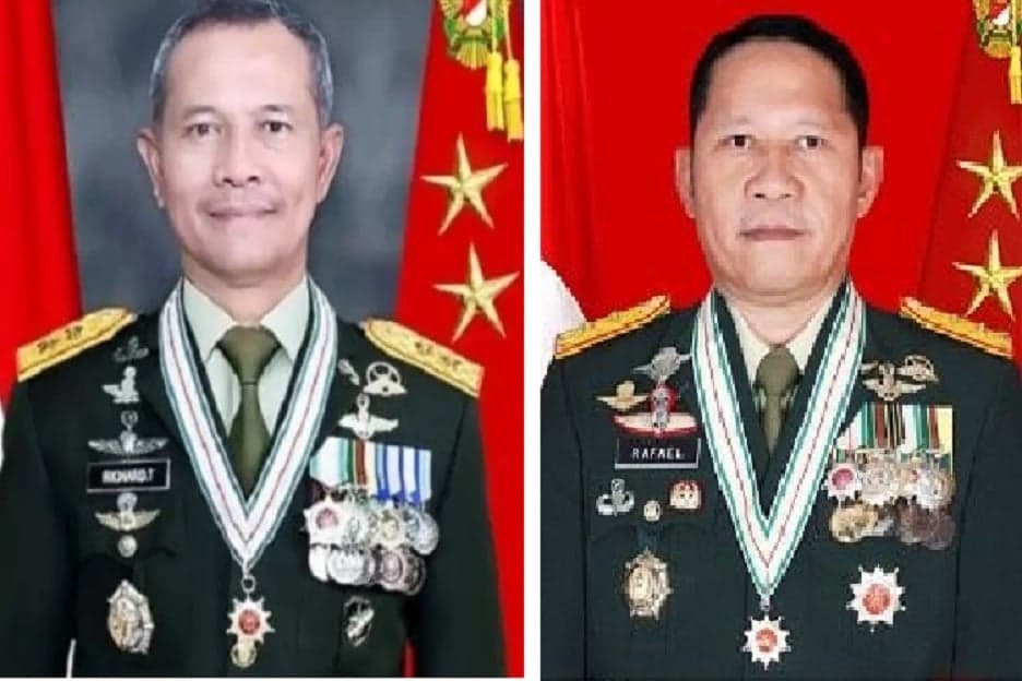 Letjen TNI Richard Tampubolon dan Rafael Granada Baay, Jenderal Kopassus Calon Kuat Jadi KSAD Letjen TNI Richard Tampubolon dan Rafael Granada Baay, Jenderal Kopassus Calon Kuat Jadi KSAD