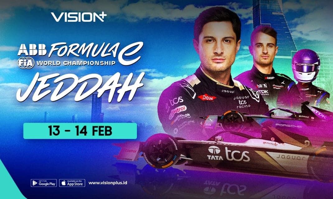Formula E S12: Rd 5 Jeddah E-Prix Siap Panaskan Akhir Pekanmu di VISION+ Formula E S12: Rd 5 Jeddah E-Prix Siap Panaskan Akhir Pekanmu di VISION+
