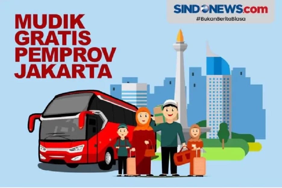 Mudik Gratis Pemprov DKI Jakarta Dibuka 22 Februari, Ini Syarat Daftarnya Mudik Gratis Pemprov DKI Jakarta Dibuka 22 Februari, Ini Syarat Daftarnya