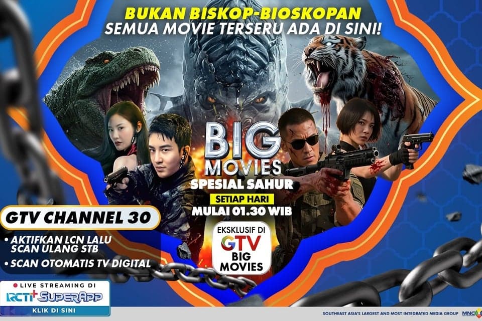 Anti Ngantuk! Sahur Makin Semangat Ditemani Maraton Double Movie Aksi dan Teror di GTV Big Movies! Anti Ngantuk! Sahur Makin Semangat Ditemani Maraton Double Movie Aksi dan Teror di GTV Big Movies!