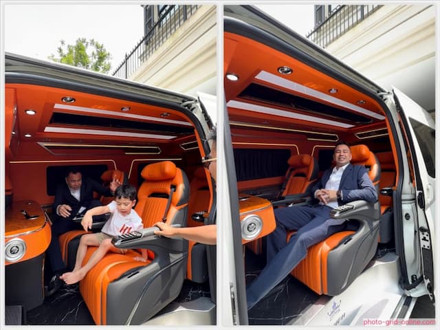 Intip Detail Hiace Mewah Milik Sultan Andara Raffi Ahmad: Lantai Marmer hingga Sofabed Intip Detail Hiace Mewah Milik Sultan Andara Raffi Ahmad: Lantai Marmer hingga Sofabed