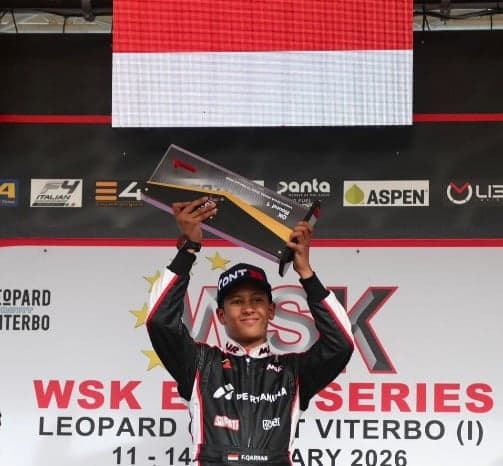 Pembalap Indonesia Qarrar Firhand Juara WSK Euro Series 2026 di Italia Pembalap Indonesia Qarrar Firhand Juara WSK Euro Series 2026 di Italia