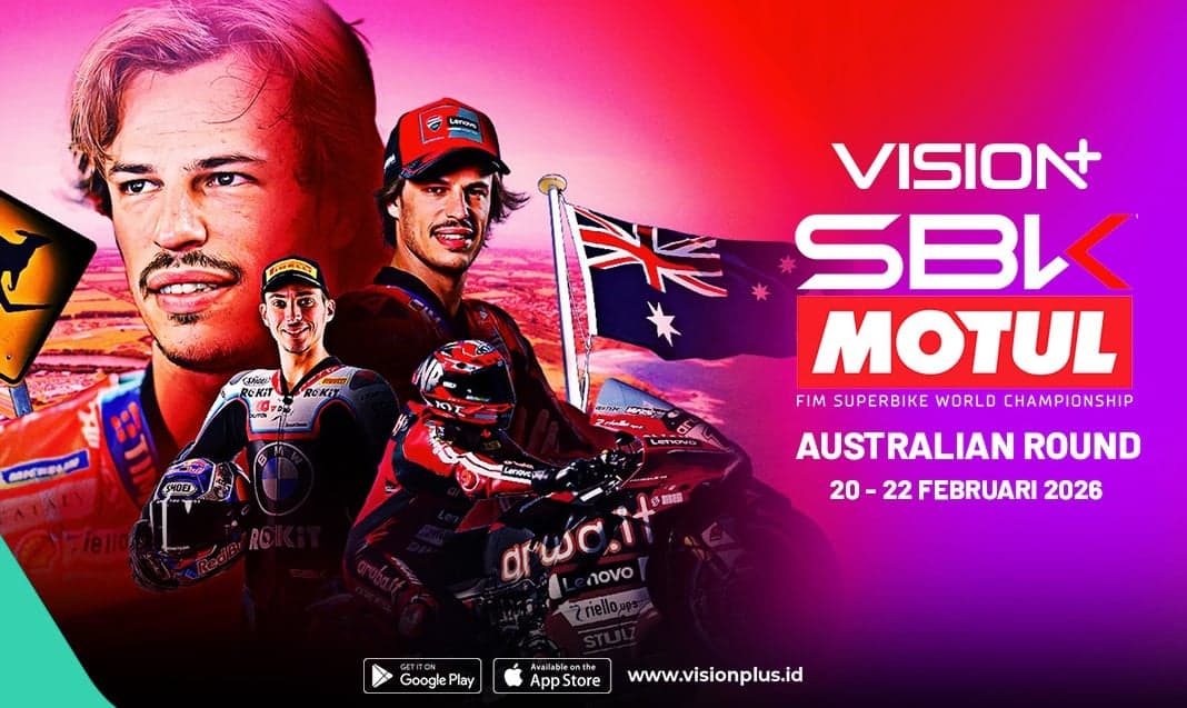 Phillip Island Jadi Pembuka Musim WorldSBK 2026, Ini Jadwal dan Jam Tayangnya di VISION+ Phillip Island Jadi Pembuka Musim WorldSBK 2026, Ini Jadwal dan Jam Tayangnya di VISION+