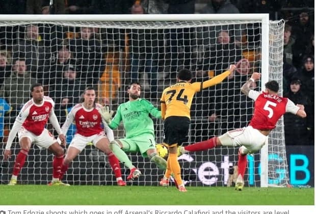 Hasil Liga Inggris: Arsenal Tersandung di Kandang Wolves, Puncak Klasemen Memanas Hasil Liga Inggris: Arsenal Tersandung di Kandang Wolves, Puncak Klasemen Memanas