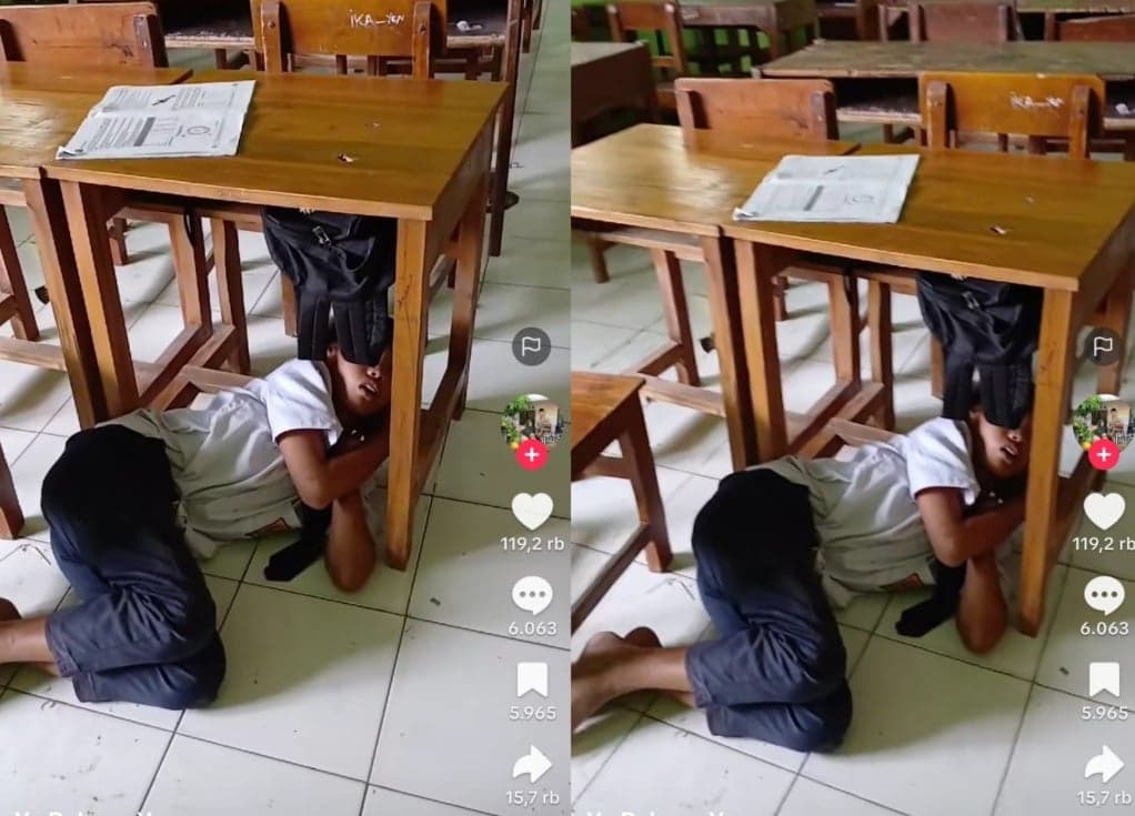 Viral Siswa SMP Ketiduran di Kelas saat Puasa, Cara Guru Bangunkan Bikin Salfok Viral Siswa SMP Ketiduran di Kelas saat Puasa, Cara Guru Bangunkan Bikin Salfok