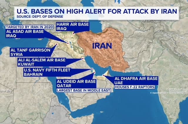 5 Negara Arab Ini Jadi Sasaran Pembalasan Iran 5 Negara Arab Ini Jadi Sasaran Pembalasan Iran