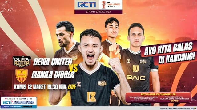 Live di RCTI! Dewa United vs Manila Digger di Perempat Final AFC Challenge League Live di RCTI! Dewa United vs Manila Digger di Perempat Final AFC Challenge League