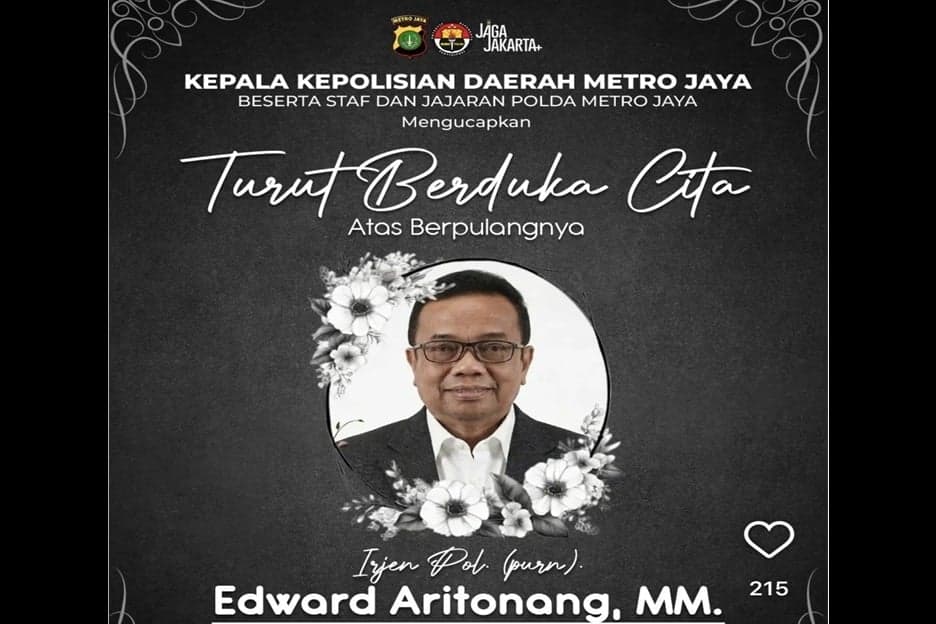 Kabar Duka, Eks Kadiv Humas Polri Irjen Pol Purn Edward Aritonang Meninggal Dunia Kabar Duka, Eks Kadiv Humas Polri Irjen Pol Purn Edward Aritonang Meninggal Dunia