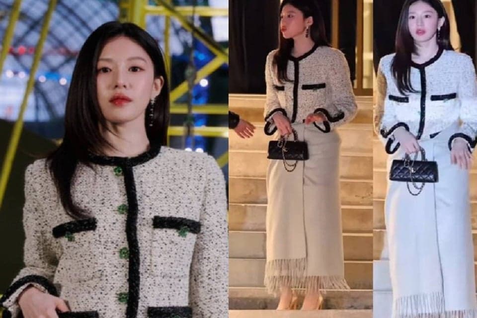 Pakai Outfit Mirip Selimut di Paris Fashion Week, Go Yoon-jung Jadi Sorotan Pakai Outfit Mirip Selimut di Paris Fashion Week, Go Yoon-jung Jadi Sorotan