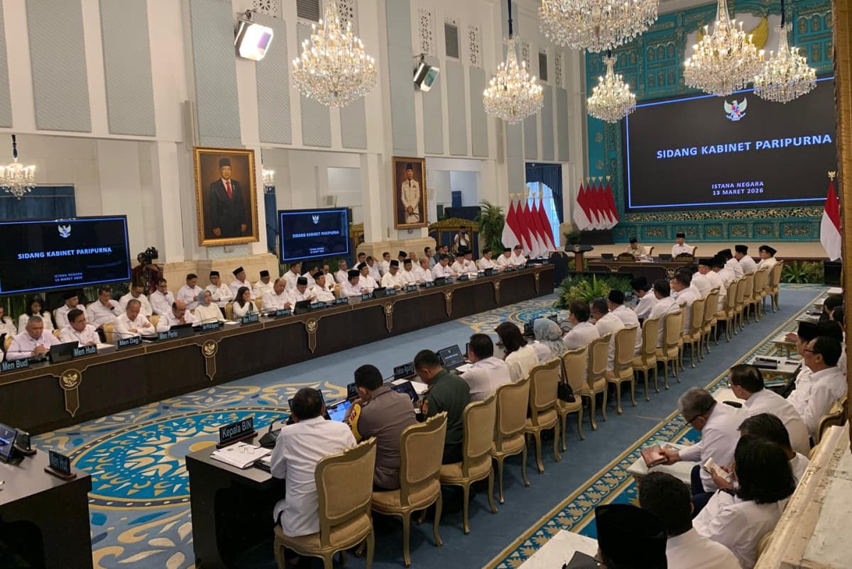 Prabowo Pimpin Sidang Kabinet Paripurna Bahas Persiapan Lebaran 2026 Prabowo Pimpin Sidang Kabinet Paripurna Bahas Persiapan Lebaran 2026