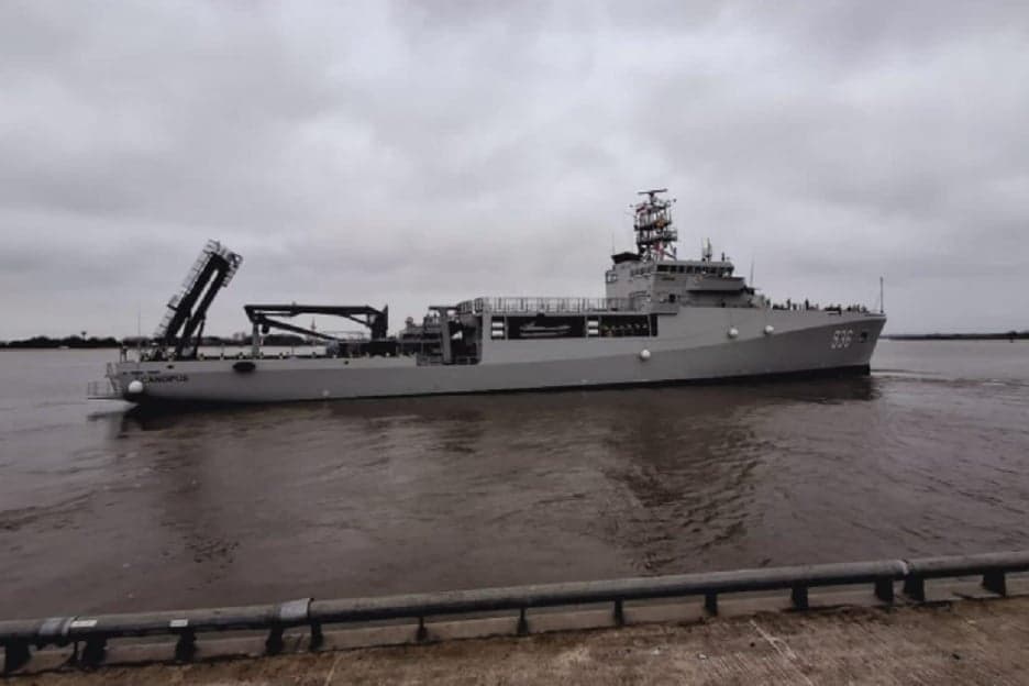 KRI Canopus-936 Laksanakan Pelayaran Perdana dari Jerman ke Indonesia KRI Canopus-936 Laksanakan Pelayaran Perdana dari Jerman ke Indonesia