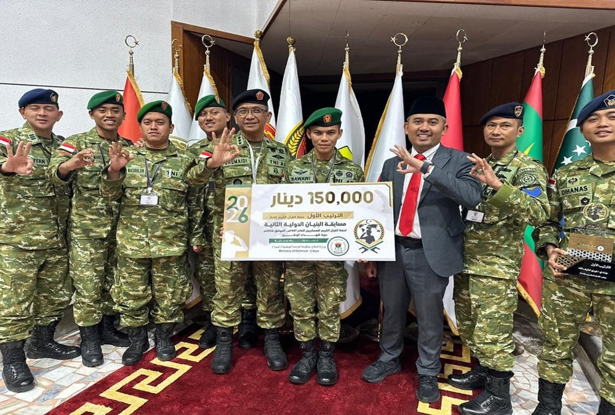 Prajurit TNI Prada Nawawi Juara Musabaqoh Hifdzil Quran 30 Juz Internasional di Libya Prajurit TNI Prada Nawawi Juara Musabaqoh Hifdzil Quran 30 Juz Internasional di Libya