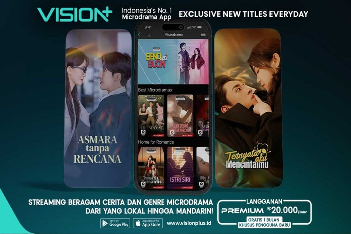 VISION+ Hadirkan Microdrama Lokal hingga Mandarin dengan Beragam Genre Terlengkap yang Seru! VISION+ Hadirkan Microdrama Lokal hingga Mandarin dengan Beragam Genre Terlengkap yang Seru!