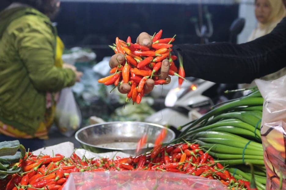 H-2 Lebaran, Harga Bahan Pangan Meroket: Cabai Rawit Merah Rp131.000 per Kg, Daging Rp168.650 H-2 Lebaran, Harga Bahan Pangan Meroket: Cabai Rawit Merah Rp131.000 per Kg, Daging Rp168.650