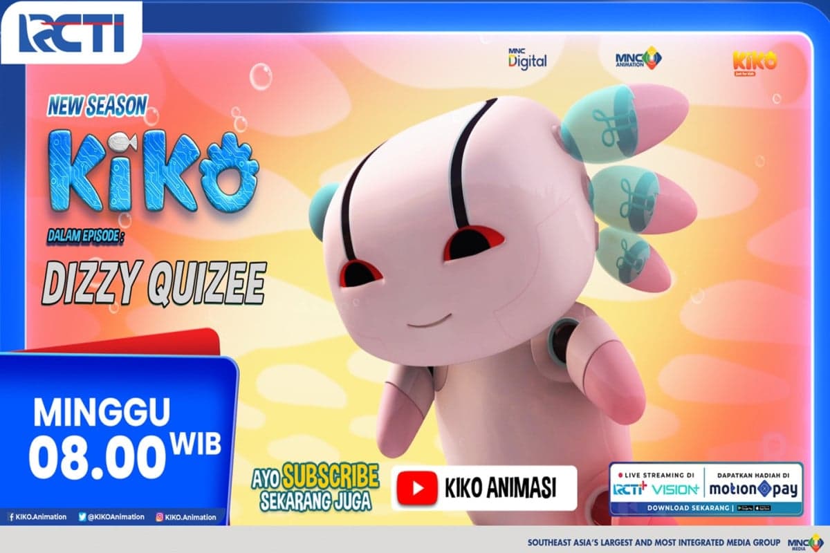 KIKO Season 4 Episode Baru DIZZY QUIZEE - Minggu 22 Maret 2026 Jam 08.00 Pagi di RCTI KIKO Season 4 Episode Baru DIZZY QUIZEE - Minggu 22 Maret 2026 Jam 08.00 Pagi di RCTI