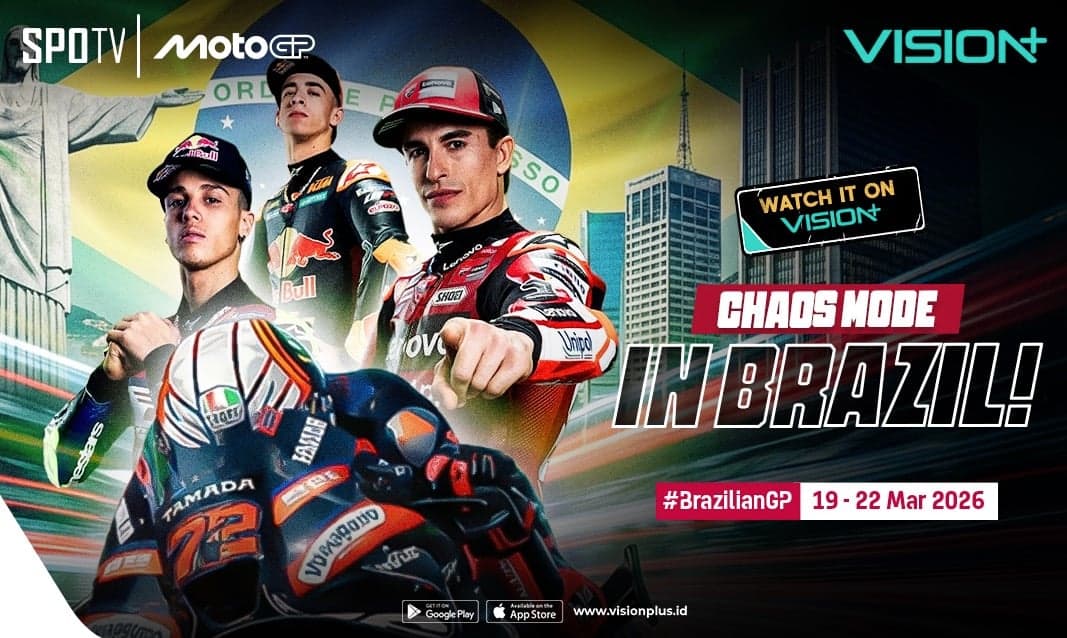 Nonton MotoGP 2026 Brasil Streaming di VISION+ Nonton MotoGP 2026 Brasil Streaming di VISION+