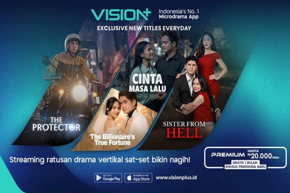 Lagi Tren Video Singkat, VISION+ Hadirkan Microdrama dengan Cerita Sat Set Bikin Nagih! Lagi Tren Video Singkat, VISION+ Hadirkan Microdrama dengan Cerita Sat Set Bikin Nagih!
