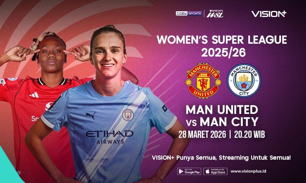 Jadwal Manchester United vs Manchester City di WSL, Live Streaming di VISION+ Jadwal Manchester United vs Manchester City di WSL, Live Streaming di VISION+