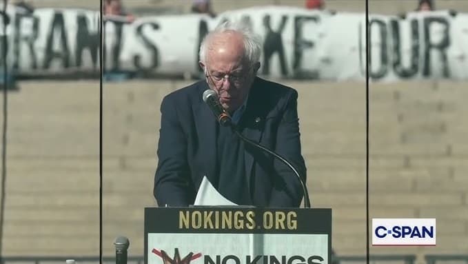 Senator AS Kutuk Trump dalam Demo No Kings: Kita Dibohongi Hari Ini tentang Perang di Iran Senator AS Kutuk Trump dalam Demo No Kings: Kita Dibohongi Hari Ini tentang Perang di Iran