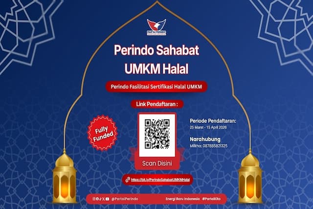 Perindo Hadirkan Program Sertifikasi Halal untuk UMKM, Tingkatkan Kualitas Produk dan Perkuat Ekonomi Rakyat Perindo Hadirkan Program Sertifikasi Halal untuk UMKM, Tingkatkan Kualitas Produk dan Perkuat Ekonomi Rakyat