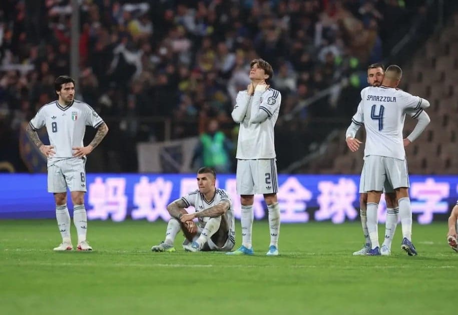 Nestapa Timnas Italia, Tiga Kali Beruntun Gagal Lolos Piala Dunia Nestapa Timnas Italia, Tiga Kali Beruntun Gagal Lolos Piala Dunia