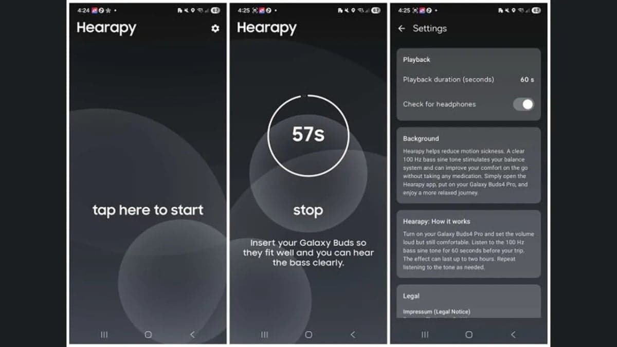 Samsung Luncurkan Hearapy, Aplikasi untuk Mengurangi Mabuk Perjalanan Samsung Luncurkan Hearapy, Aplikasi untuk Mengurangi Mabuk Perjalanan