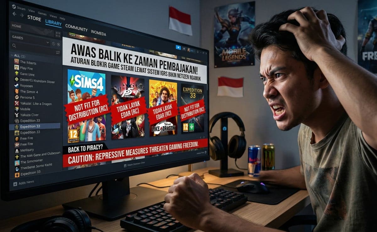 Awas Balik ke Zaman Pembajakan! Aturan Blokir Game Steam lewat Sistem IGRS Bikin Netizen Ngamuk Awas Balik ke Zaman Pembajakan! Aturan Blokir Game Steam lewat Sistem IGRS Bikin Netizen Ngamuk