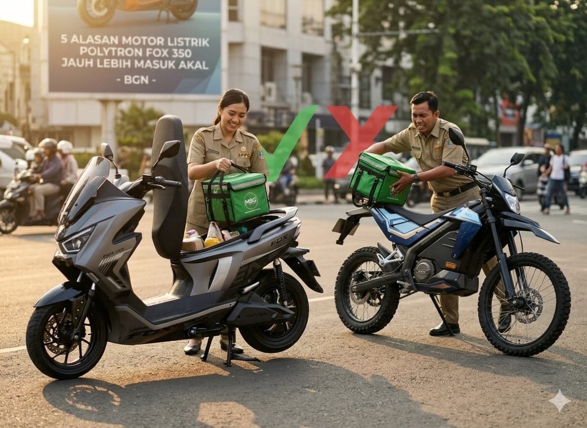 5 Alasan Motor Listrik Polytron Fox 350 Jauh Lebih Masuk Akal untuk BGN Dibanding Emmo JVX GT 5 Alasan Motor Listrik Polytron Fox 350 Jauh Lebih Masuk Akal untuk BGN Dibanding Emmo JVX GT