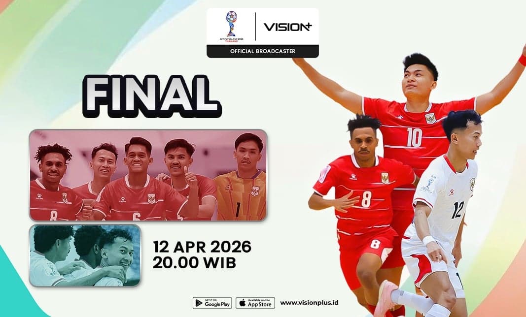 Link Live Streaming Final Piala AFF Futsal: Indonesia vs Thailand di VISION+ Link Live Streaming Final Piala AFF Futsal: Indonesia vs Thailand di VISION+