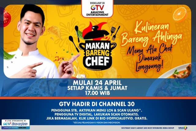 Siap-Siap Ngiler! Makan Bareng Chef di GTV Bakal Bikin Pengalaman Kuliner Kamu Naik Level! Siap-Siap Ngiler! Makan Bareng Chef di GTV Bakal Bikin Pengalaman Kuliner Kamu Naik Level!